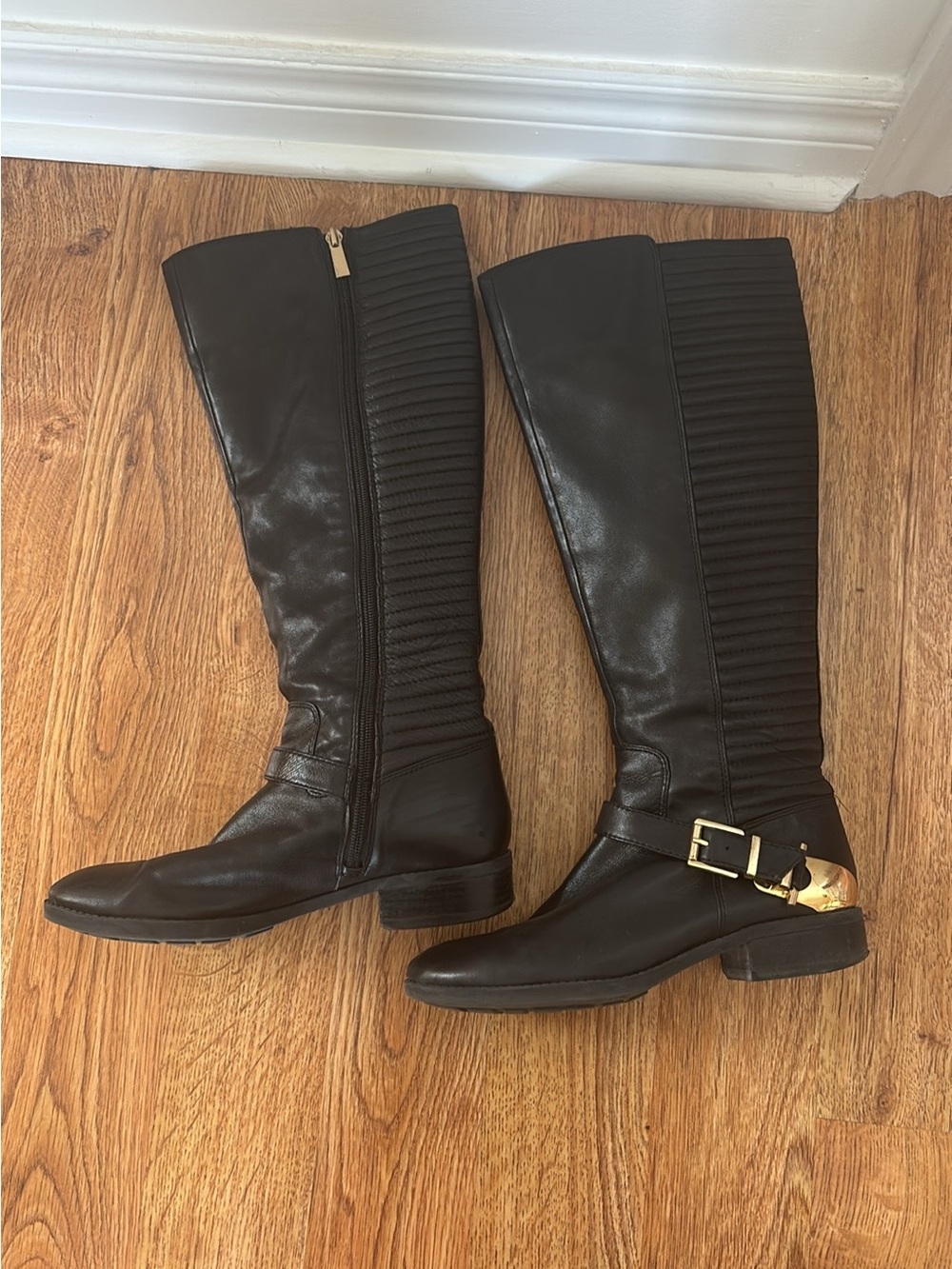 Vince Camuto leather moto boots - size 7